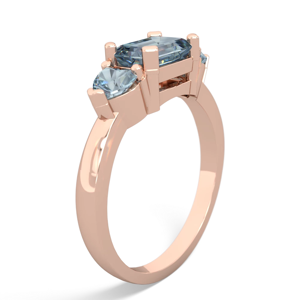 Onyx Three Stone 14K Rose Gold ring R5235