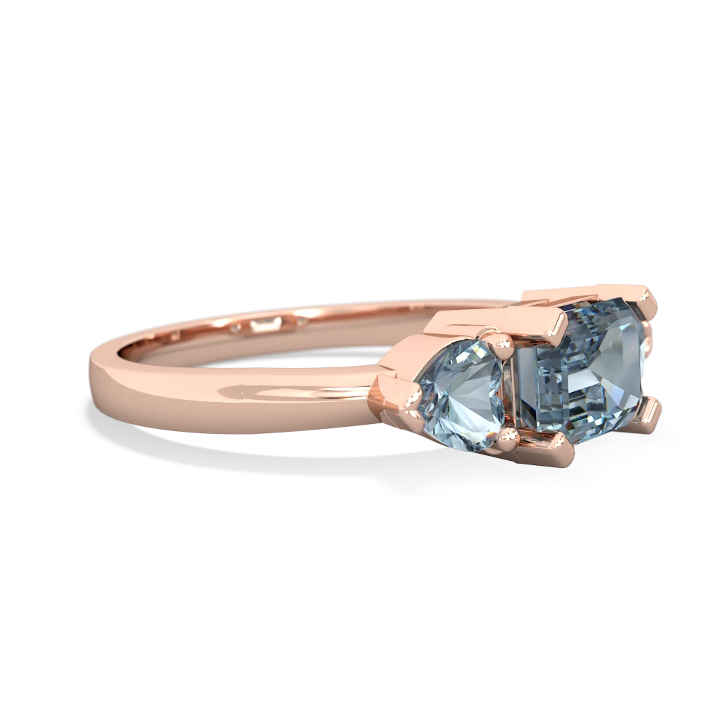 Sapphire Three Stone 14K Rose Gold ring R5235