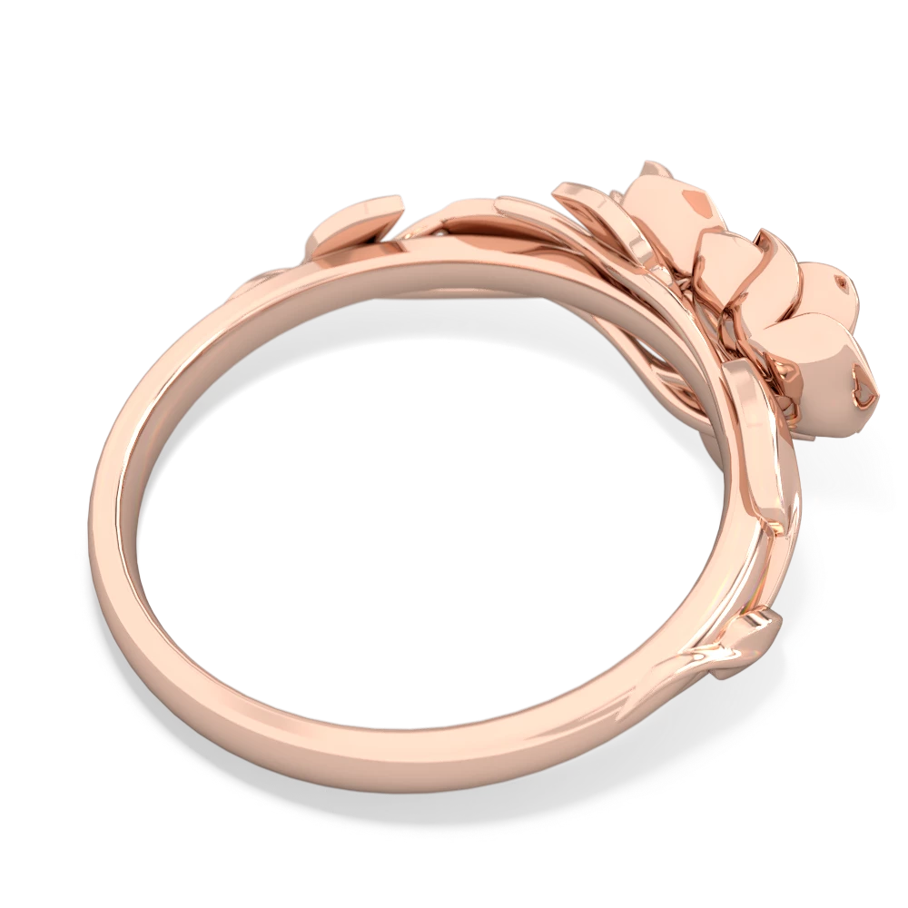 Aquamarine Rose Garden 14K Rose Gold ring R5510