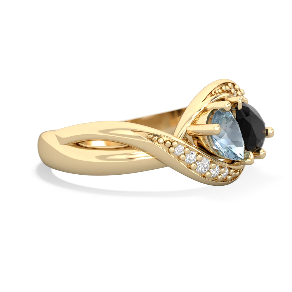 Aquamarine Summer Winds 14K Yellow Gold ring R5342