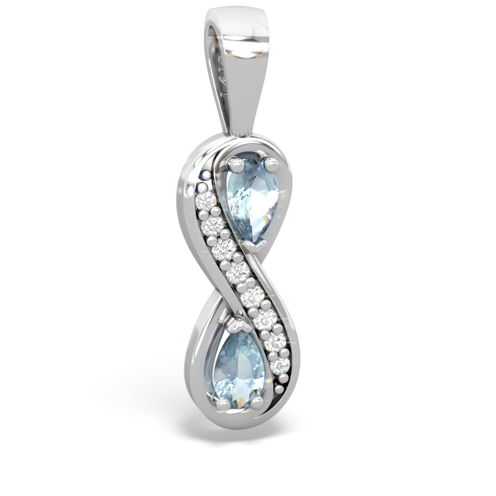 Aquamarine shop infinity necklace