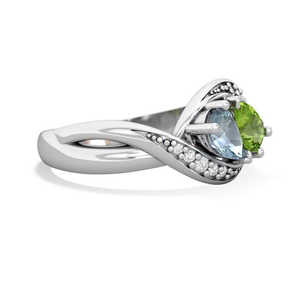 Aquamarine Summer Winds 14K White Gold ring R5342