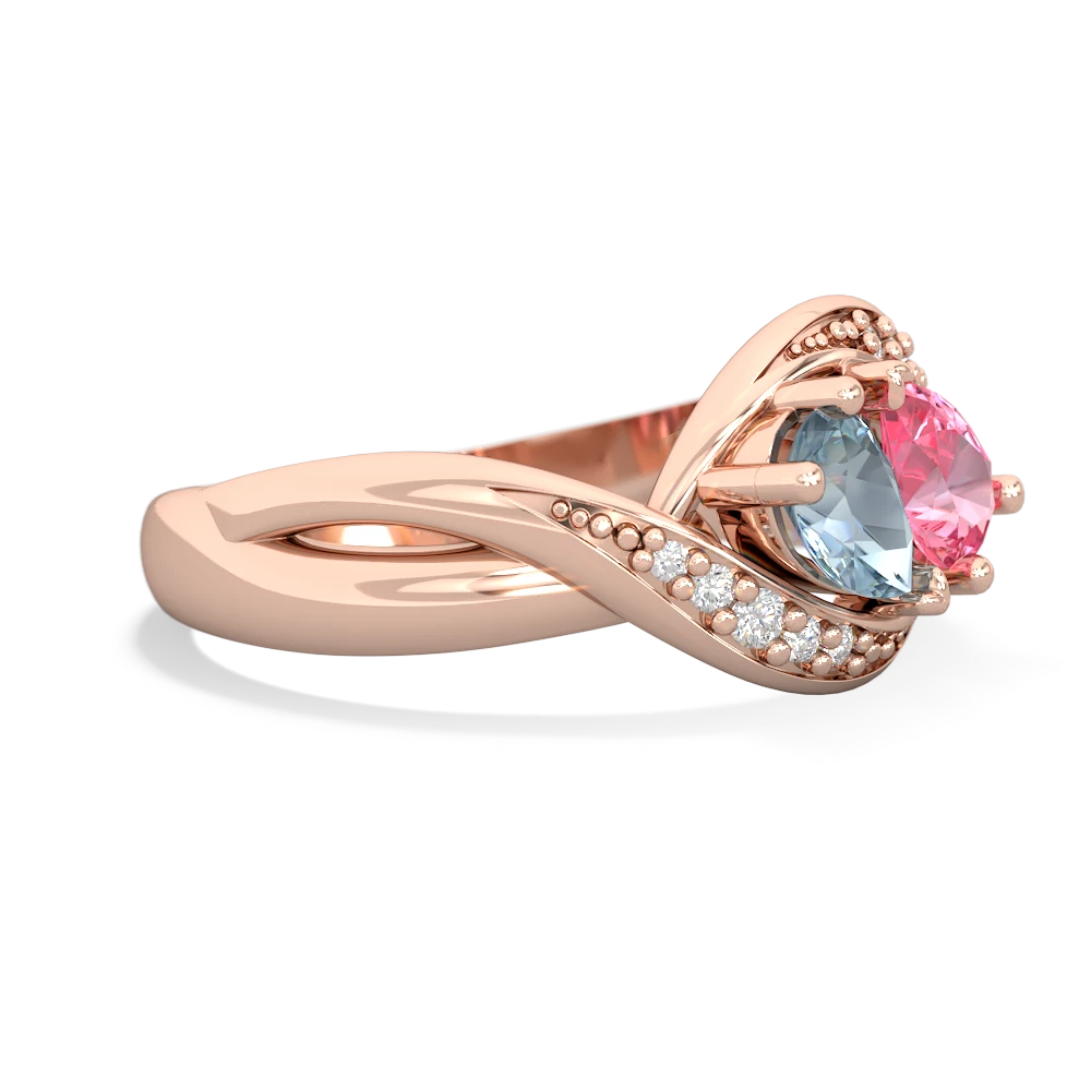 Aquamarine Summer Winds 14K Rose Gold ring R5342