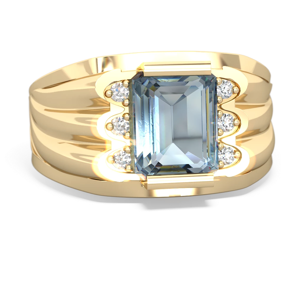 Mens 14K Gold & Diamond Ring Vintage 3 Stone Anniversary Gift Size 10 - Etsy
