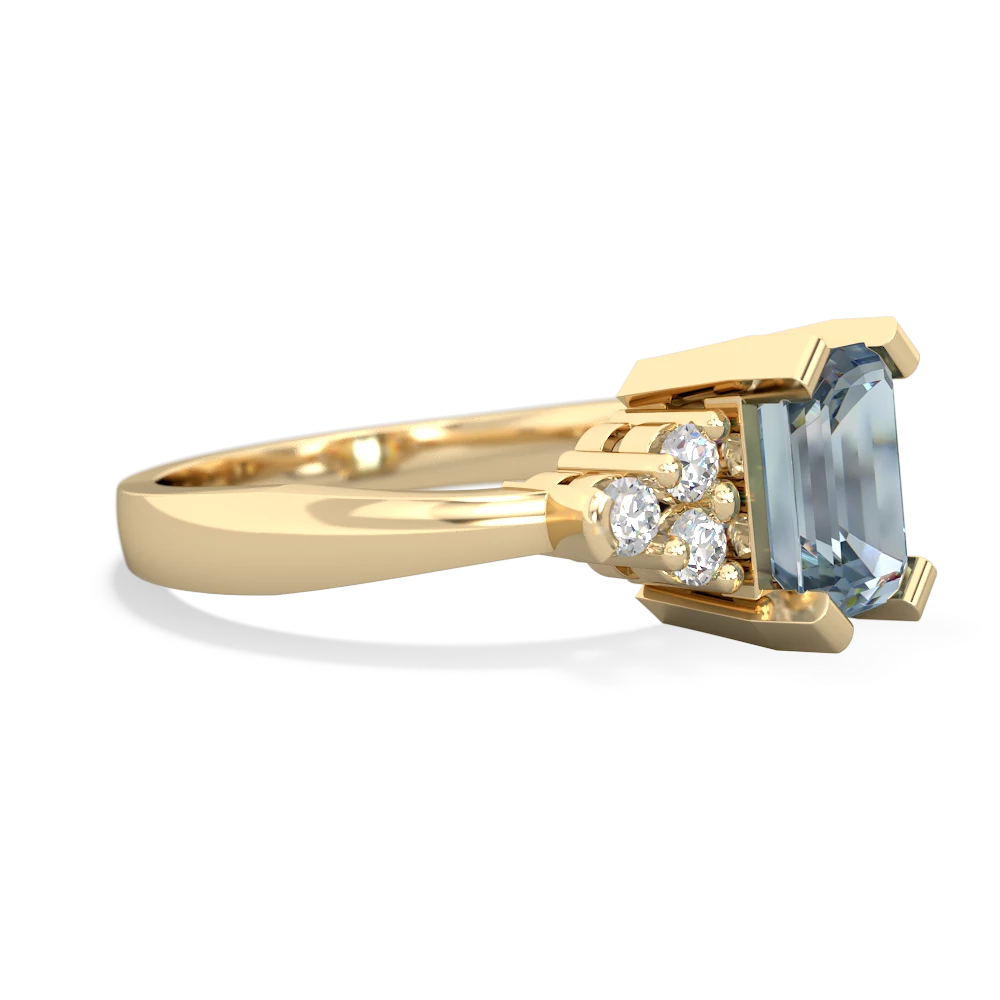 Aquamarine Timeless Classic 14K Yellow Gold ring R2591