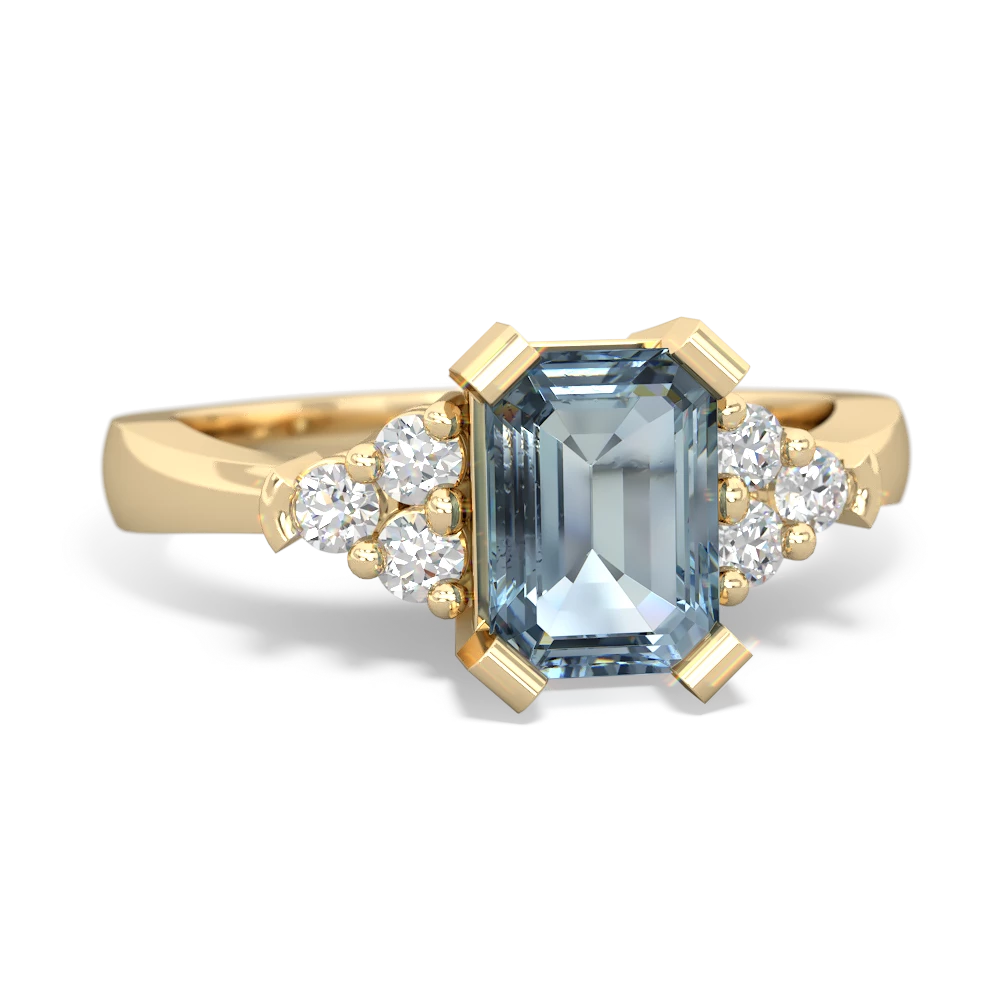 Aquamarine Timeless Classic 14K Yellow Gold ring R2591