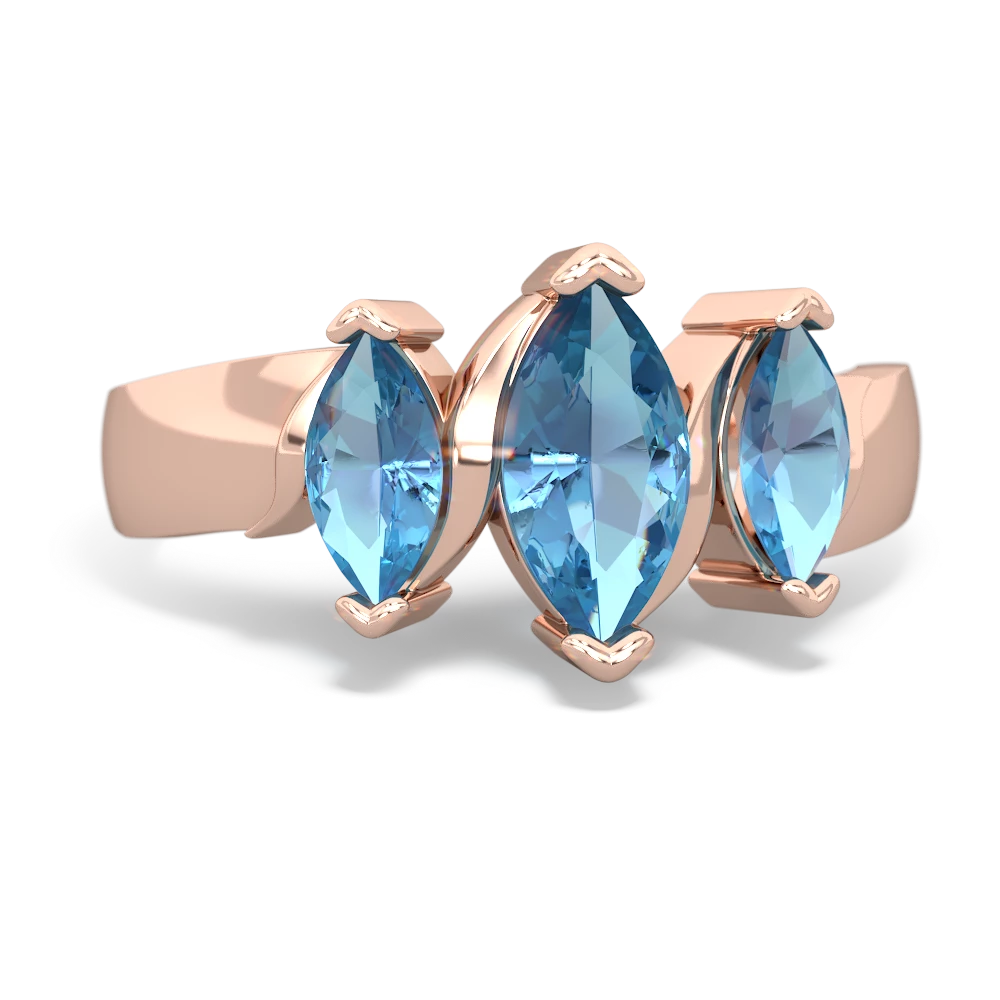 Emerald Three Peeks 14K Rose Gold ring R2433