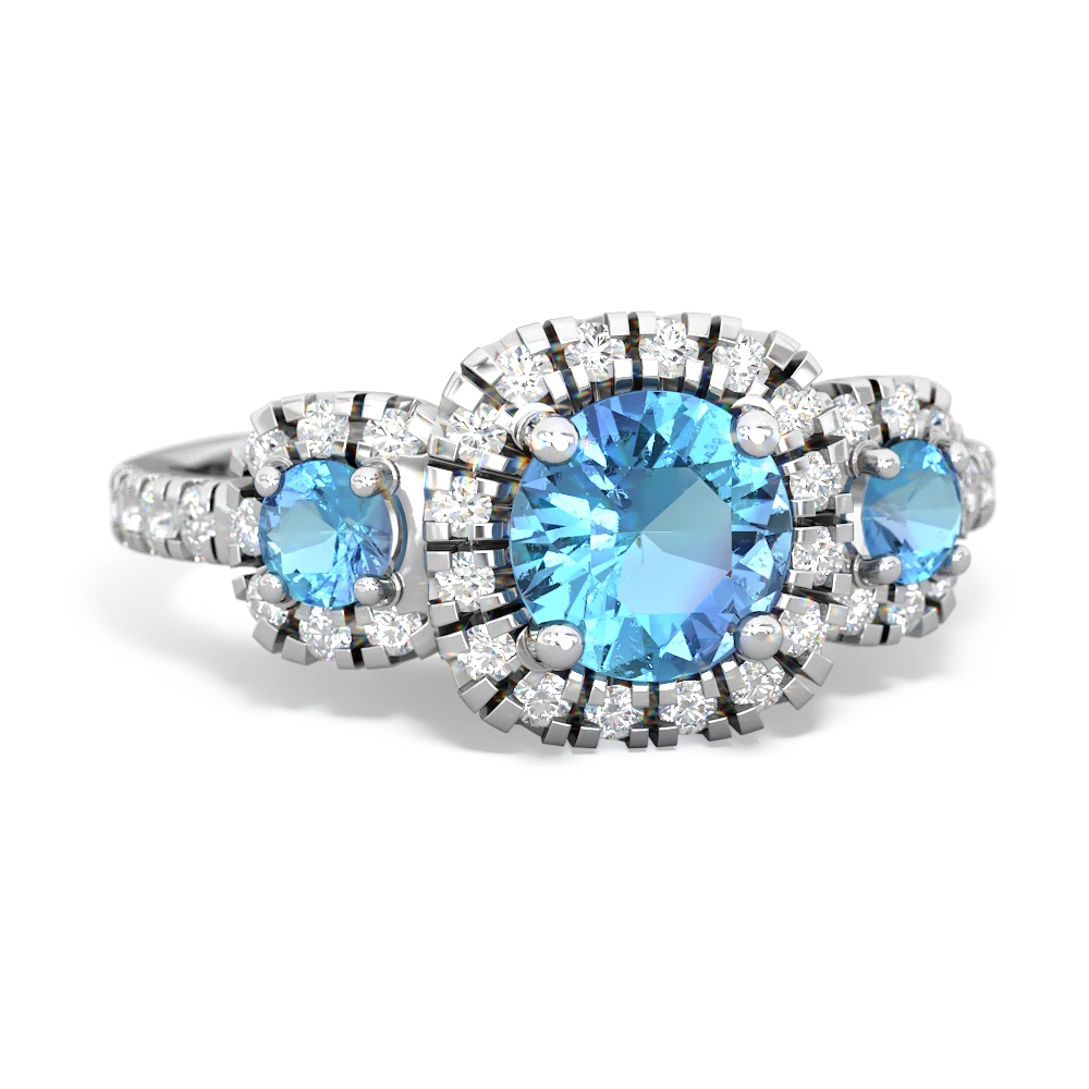 Alexandrite Regal Halo 14K White Gold ring R5350