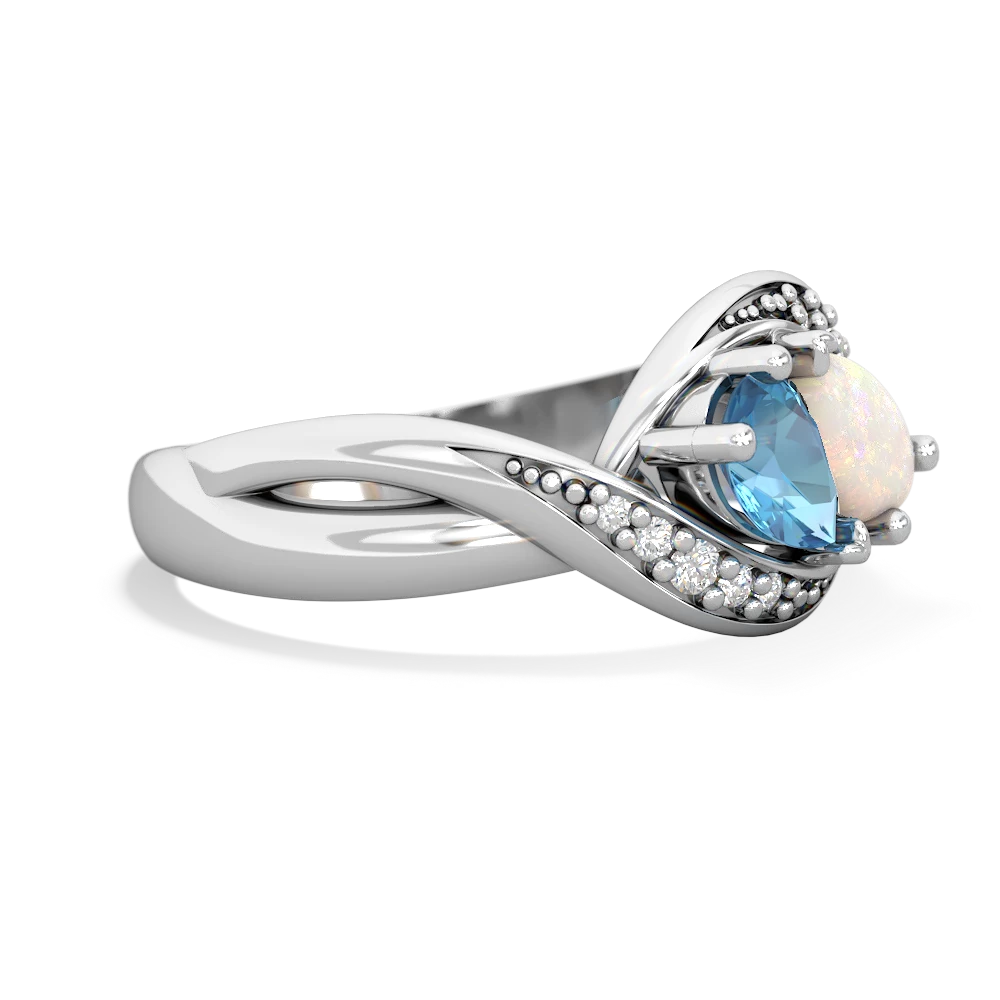 Blue Topaz Summer Winds 14K White Gold ring R5342