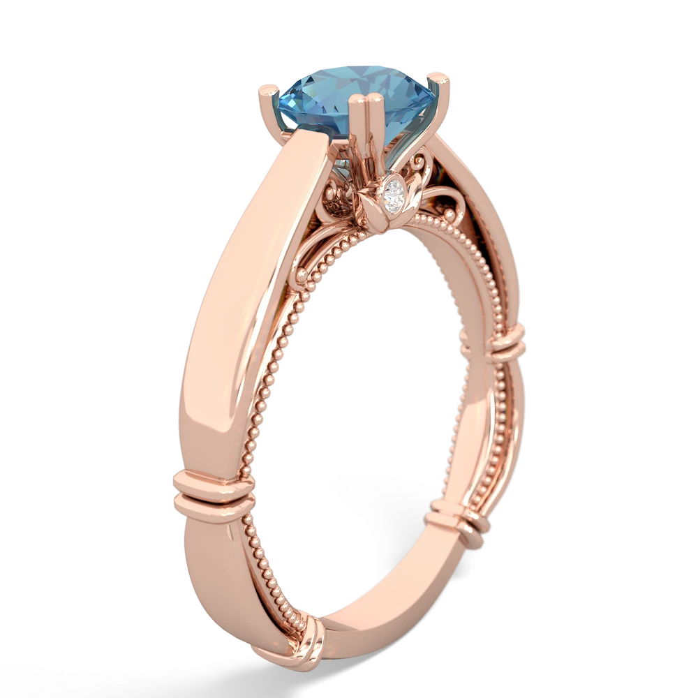 Blue Topaz Renaissance 14K Rose Gold ring R27806RD