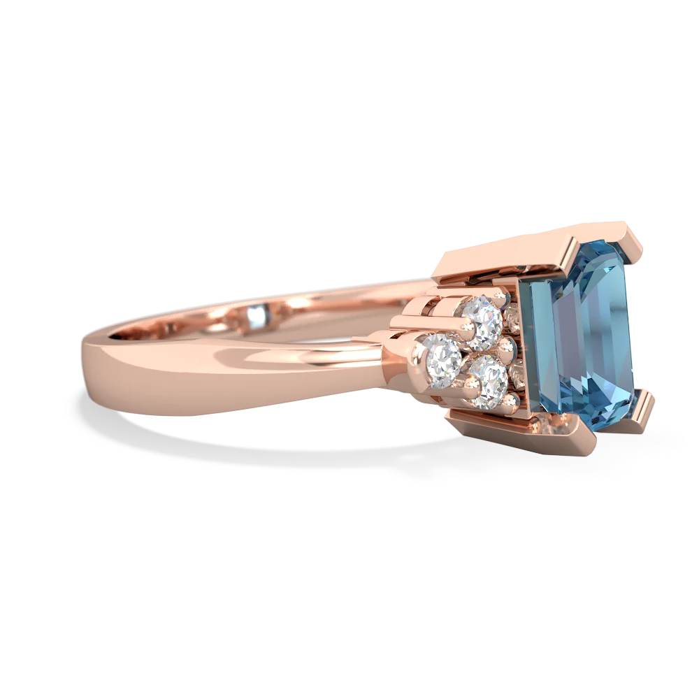 Blue Topaz Timeless Classic 14K Rose Gold ring R2591