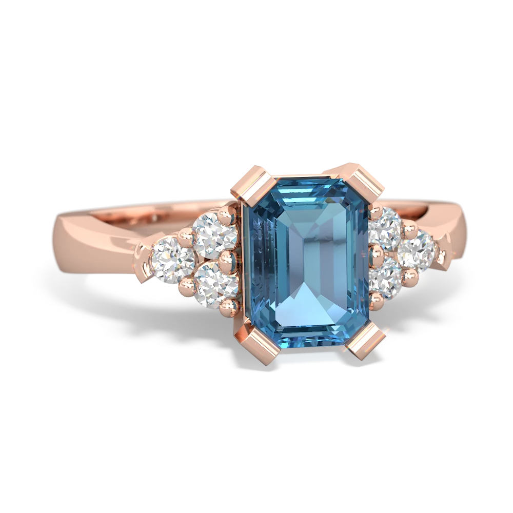 Blue Topaz Timeless Classic 14K Rose Gold ring R2591