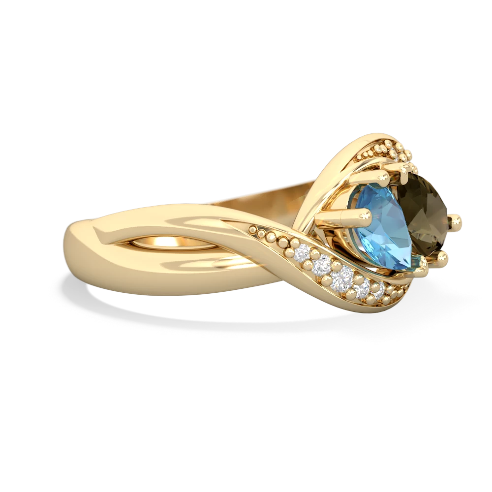 Blue Topaz Summer Winds 14K Yellow Gold ring R5342