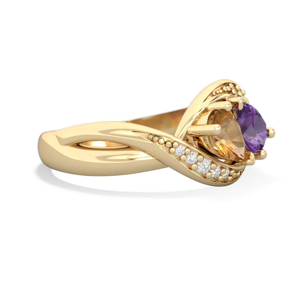 Citrine Summer Winds 14K Yellow Gold ring R5342