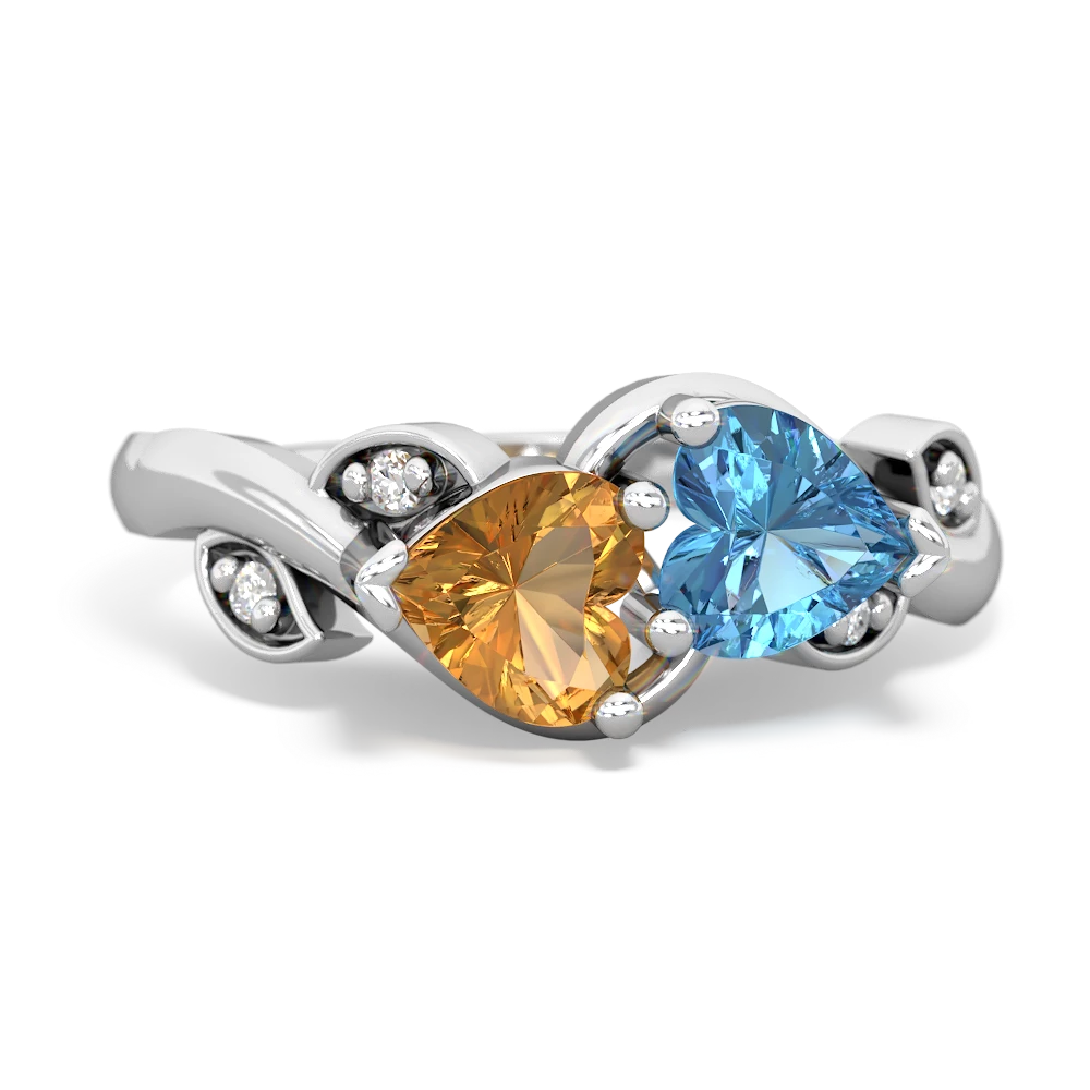Gems en Vogue One-of-a-kind 6.28ctw Pearshaped Citrine & London Blue T