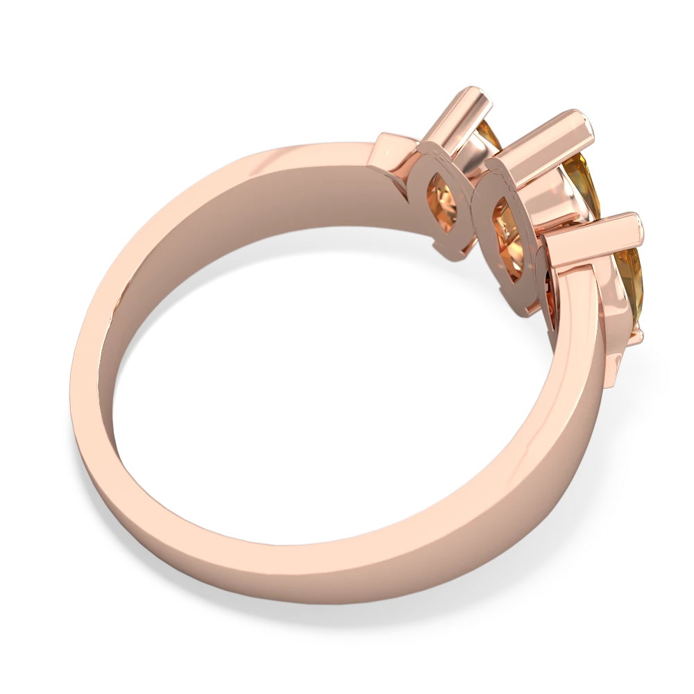 Onyx Three Peeks 14K Rose Gold ring R2433