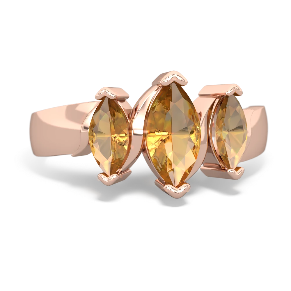 Sapphire Three Peeks 14K Rose Gold ring R2433