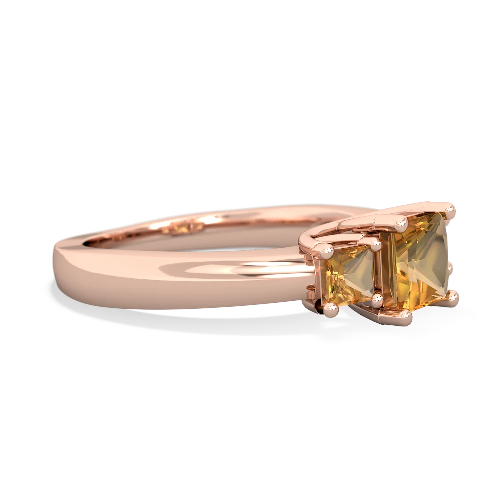 Onyx Three Stone Trellis 14K Rose Gold ring R4015