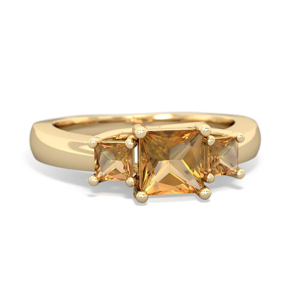 Onyx Three Stone Trellis 14K Yellow Gold ring R4015