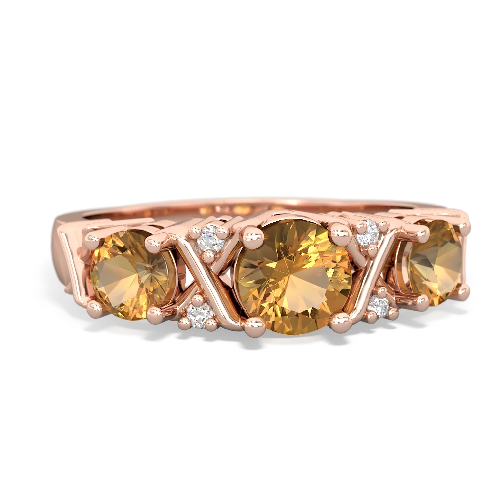 London Topaz Hugs And Kisses 14K Rose Gold ring R5016