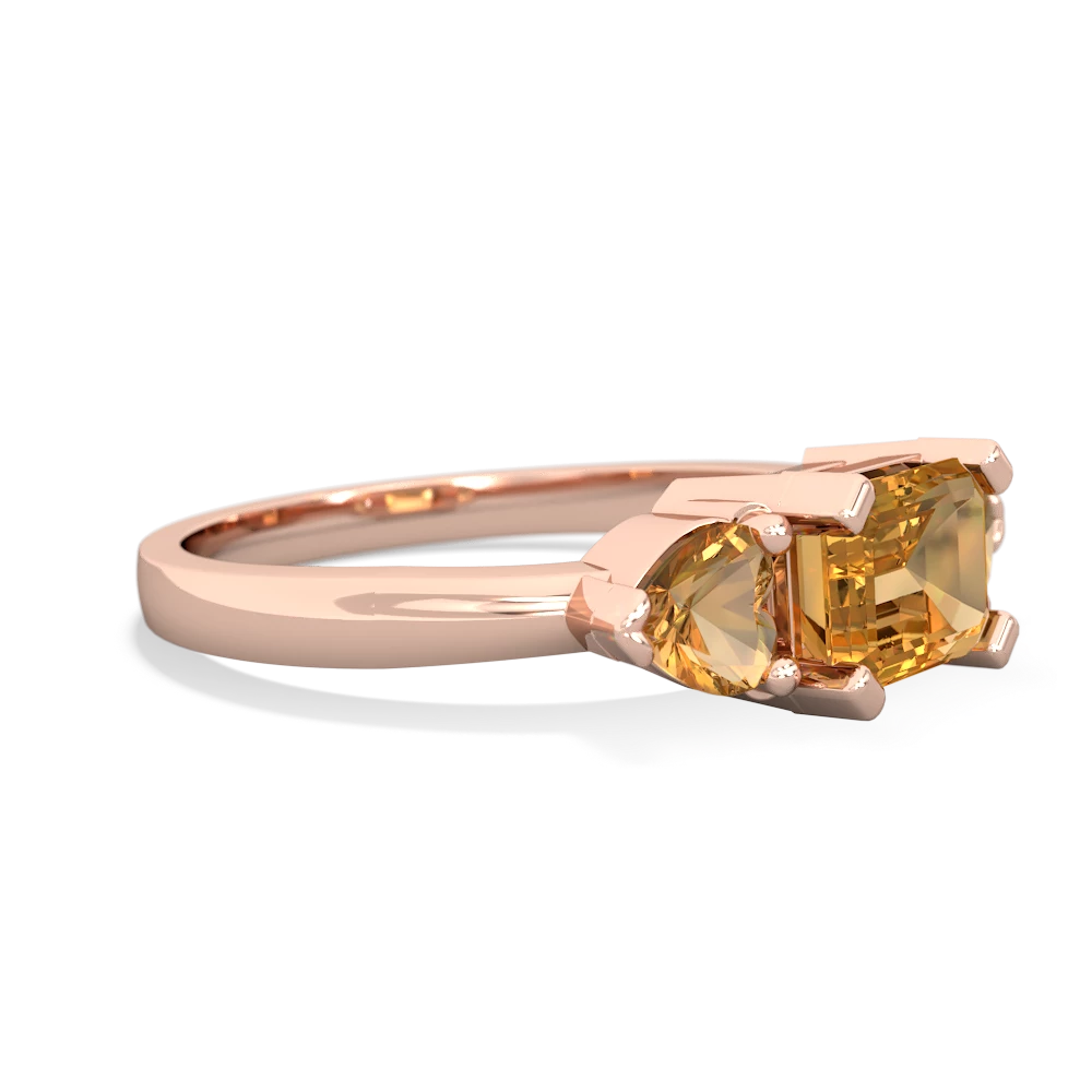 Alexandrite Three Stone 14K Rose Gold ring R5235