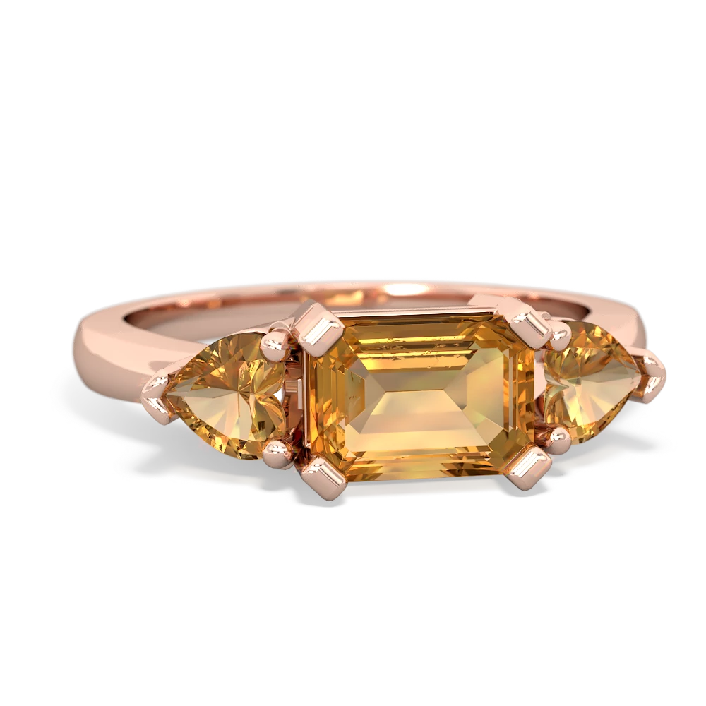 Alexandrite Three Stone 14K Rose Gold ring R5235