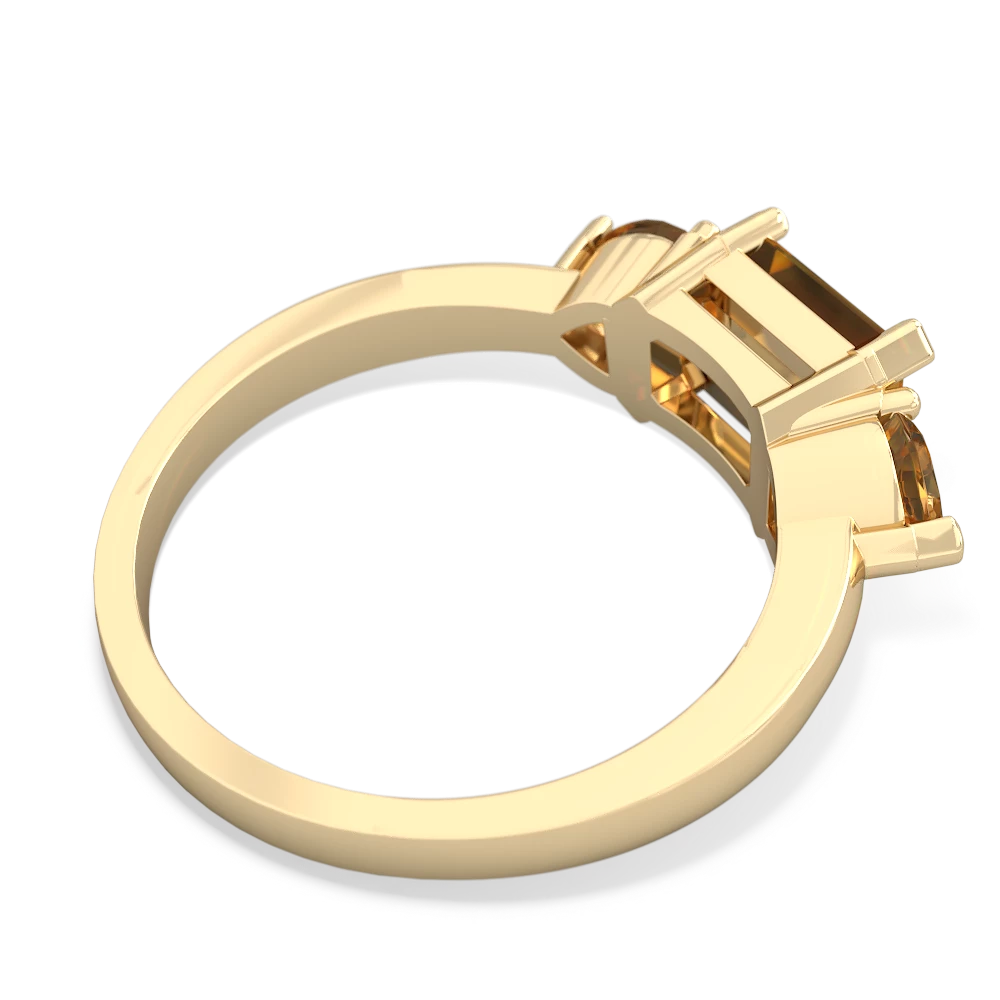 Garnet Three Stone 14K Yellow Gold ring R5235