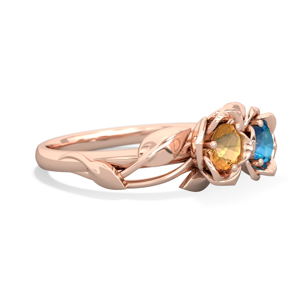 Citrine Rose Garden 14K Rose Gold ring R5510