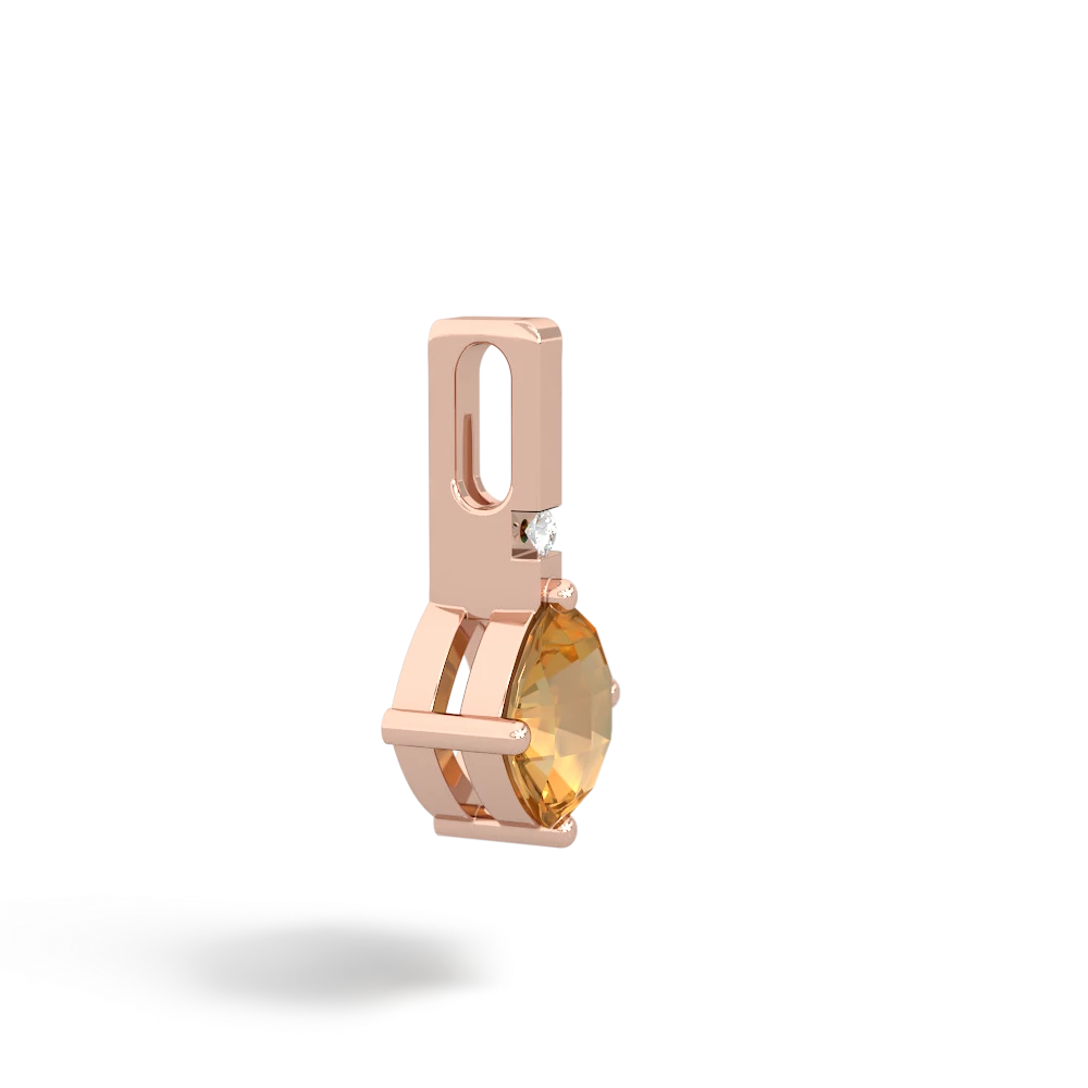 Citrine Simply Elegant 14K Rose Gold pendant P2489