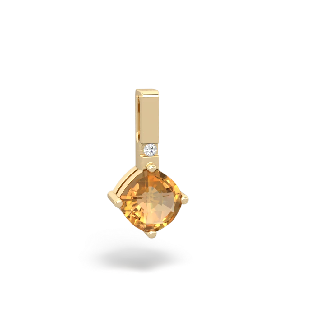 Citrine Simply Elegant 14K Yellow Gold pendant P2489