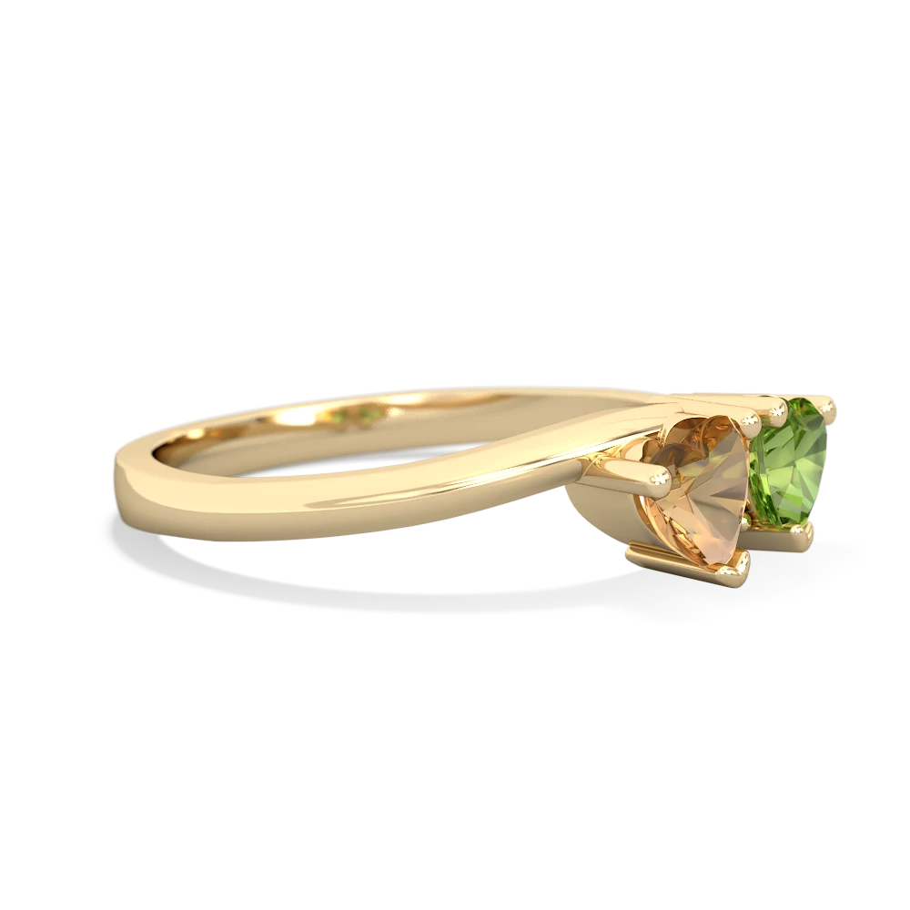 Citrine Sweethearts 14K Yellow Gold ring R5260