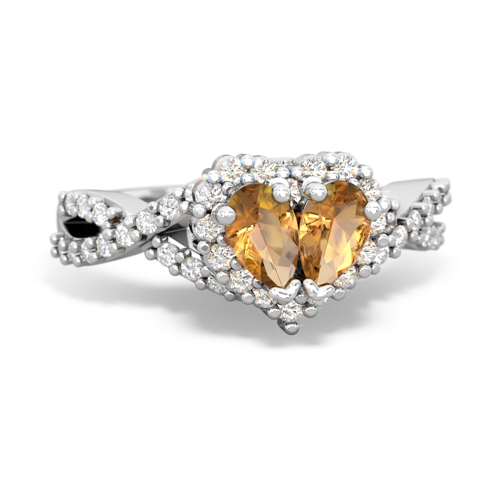 Yellow Gold Round Forever One Moissanite Diamond Bridal Ring Set - Shraddha  Shree Gems