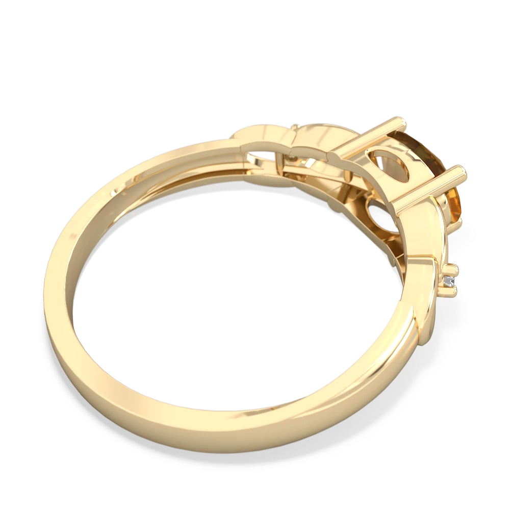 Citrine Links 14K Yellow Gold ring R4032