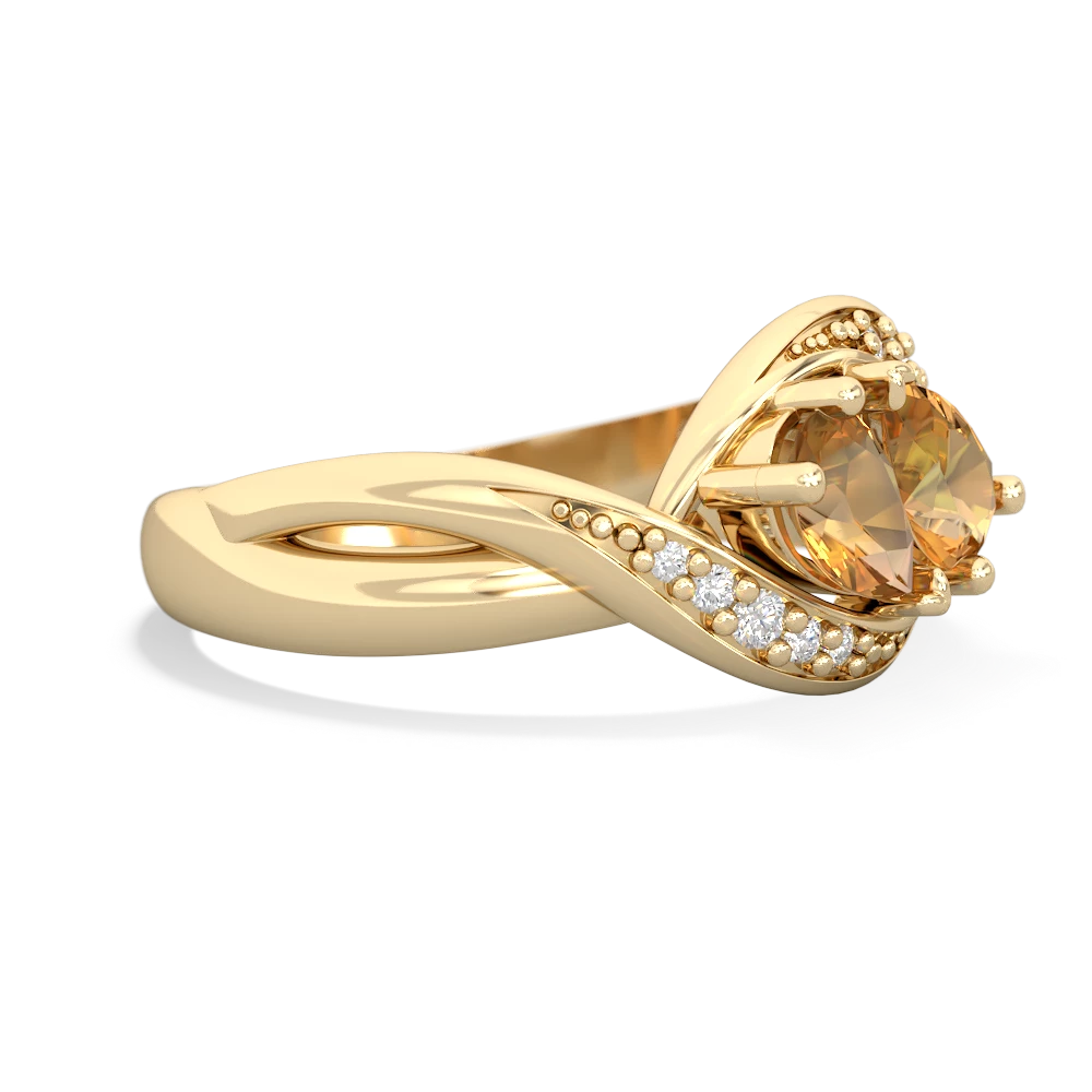 Citrine Summer Winds 14K Yellow Gold ring R5342