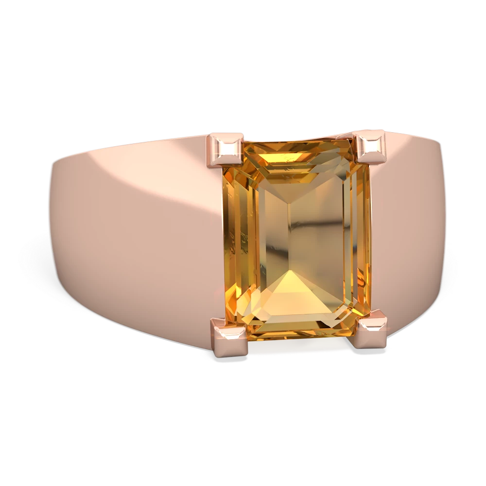 Citrine Men's 14K Rose Gold ring R1836