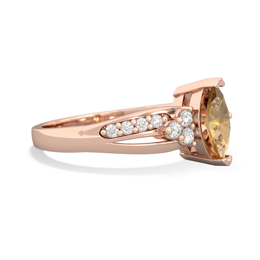 Citrine Royal Marquise 14K Rose Gold ring R2343