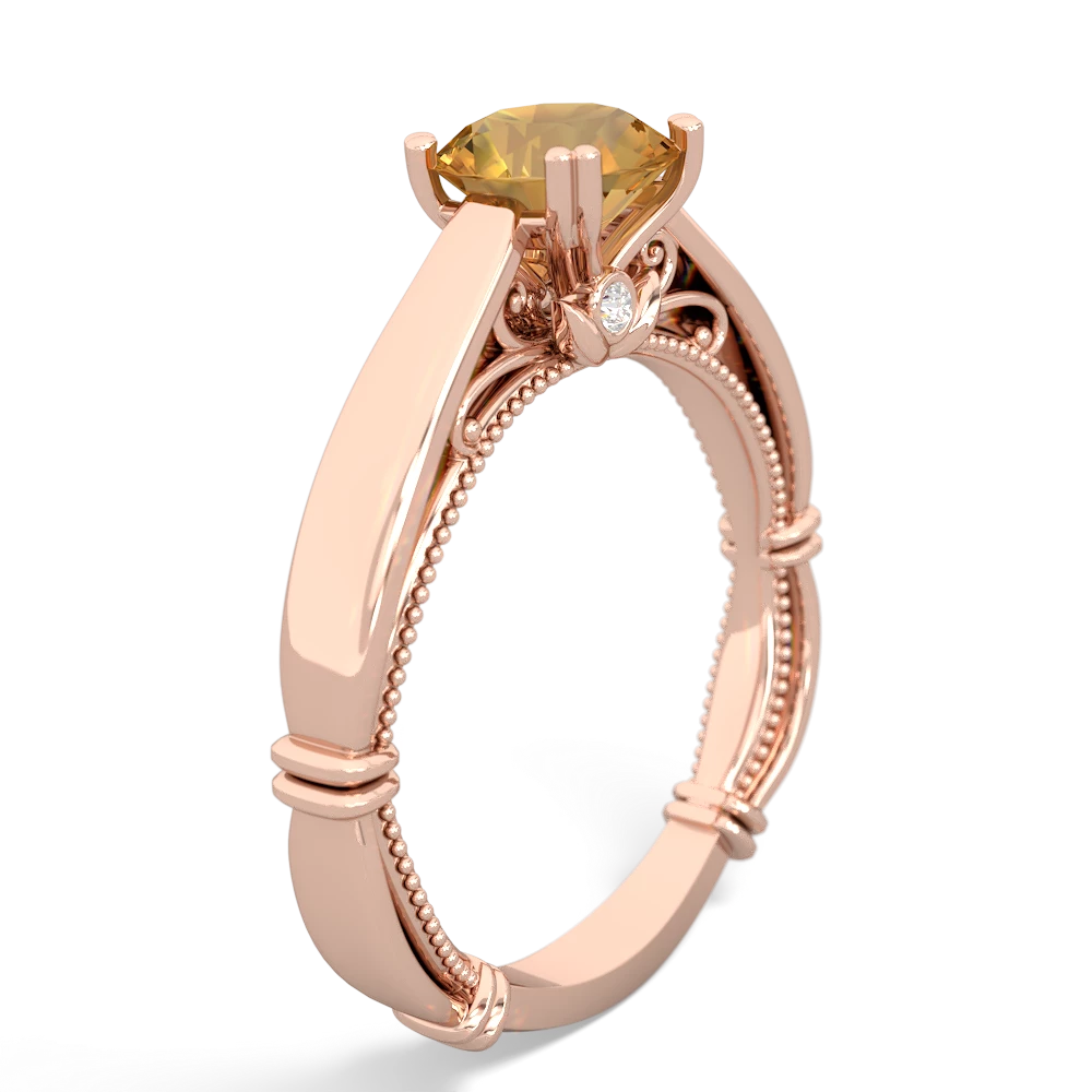 Citrine Renaissance 14K Rose Gold ring R27806RD