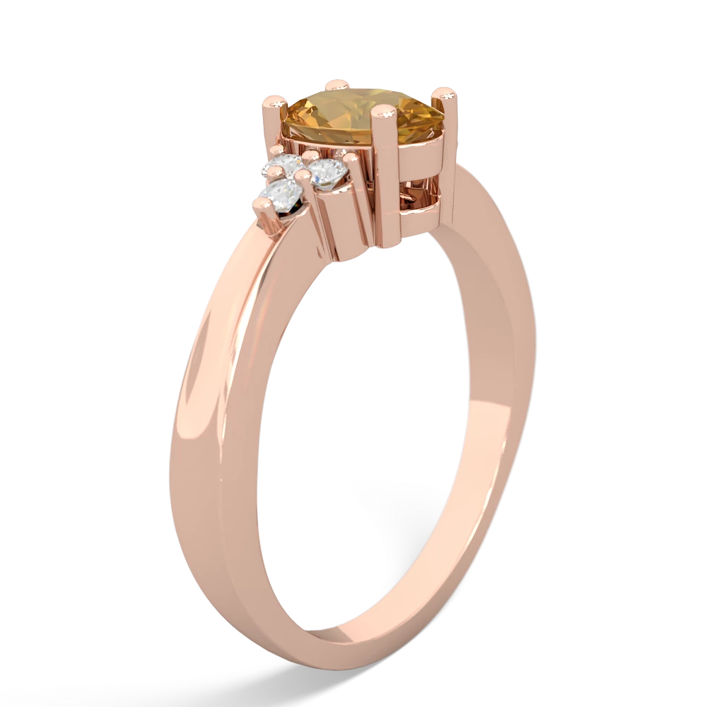 Citrine Simply Elegant 14K Rose Gold ring R2113