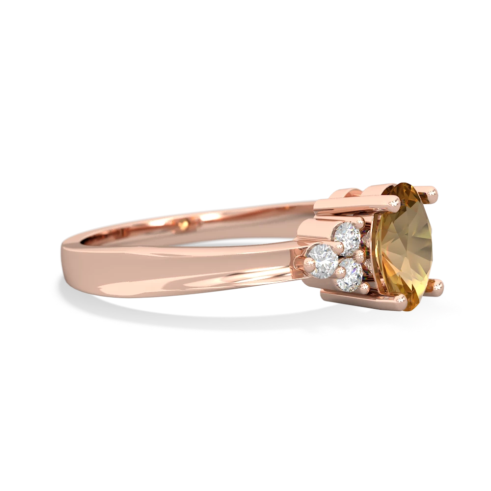 Citrine Simply Elegant 14K Rose Gold ring R2113