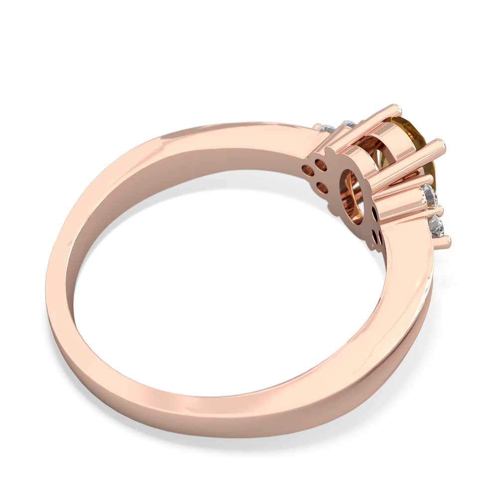 Citrine Simply Elegant 14K Rose Gold ring R2113