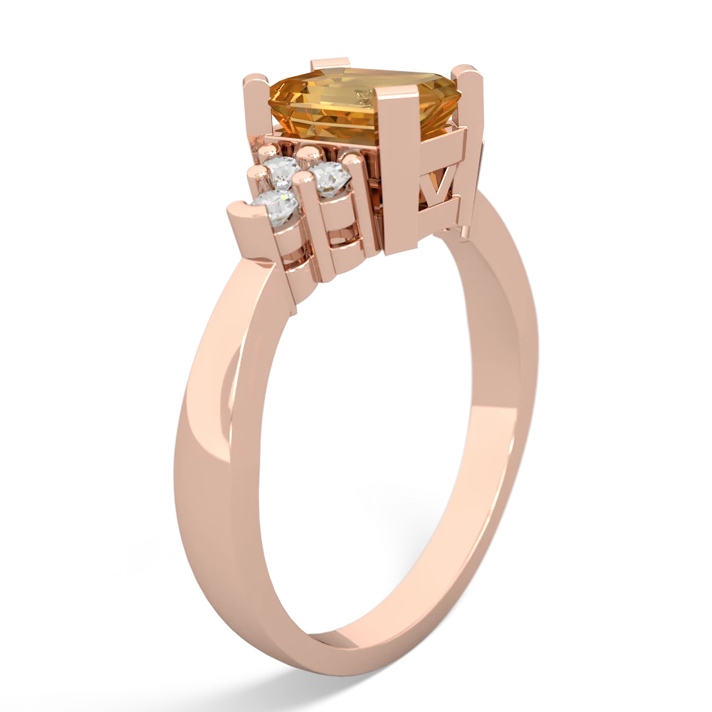 Citrine Timeless Classic 14K Rose Gold ring R2591