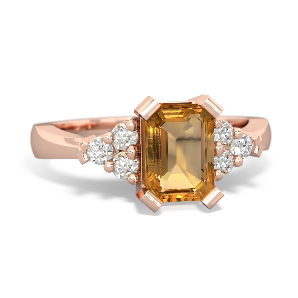 Citrine Timeless Classic 14K Rose Gold ring R2591