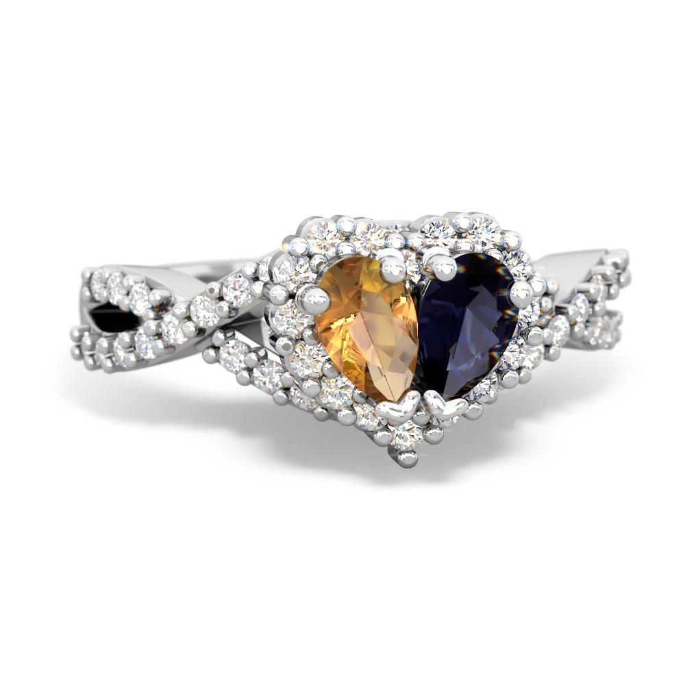 Pear Shape Emerald Diamond Twist Ring | Read The Blog –  Elementbespokejewellery