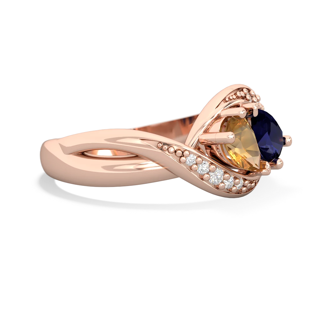 Citrine Summer Winds 14K Rose Gold ring R5342