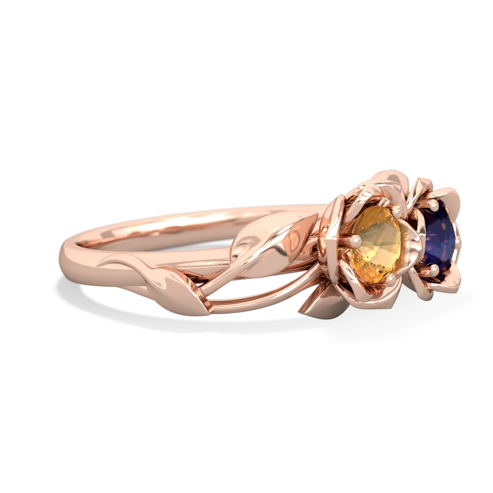 Citrine Rose Garden 14K Rose Gold ring R5510