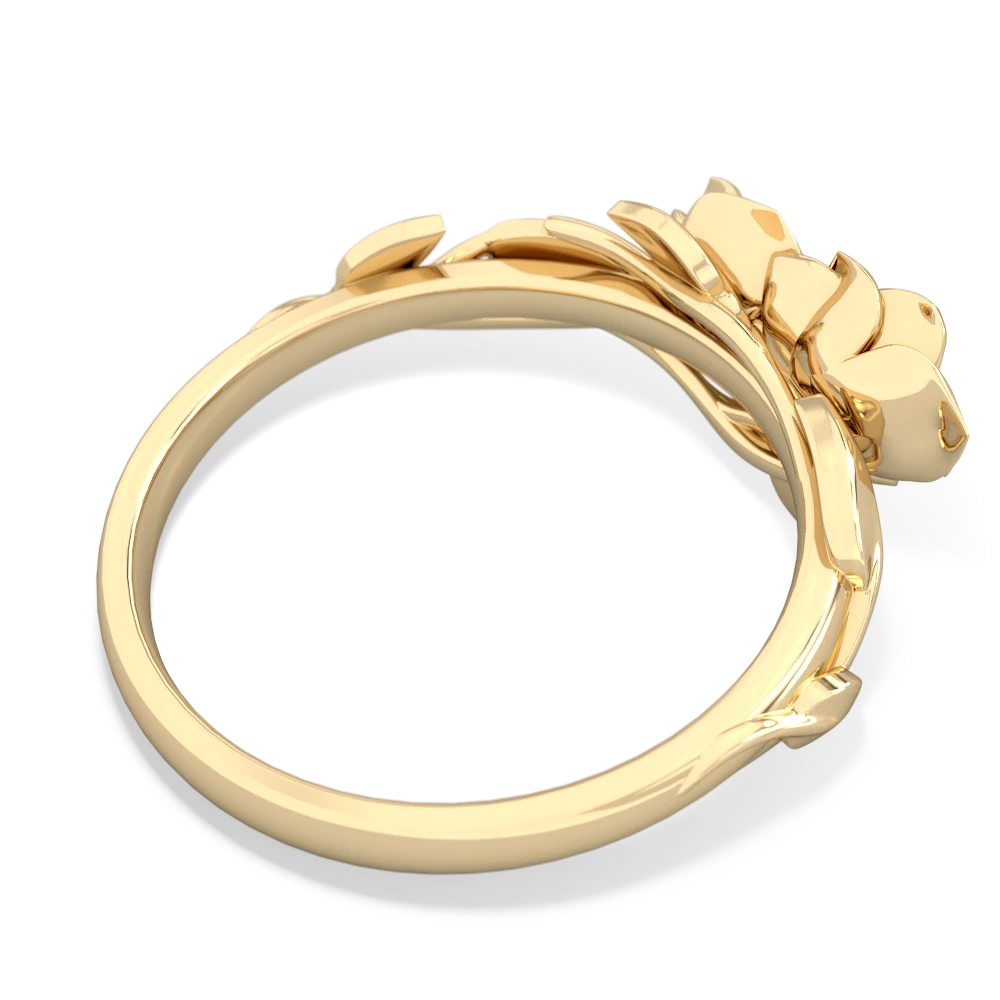 Citrine Rose Garden 14K Yellow Gold ring R5510