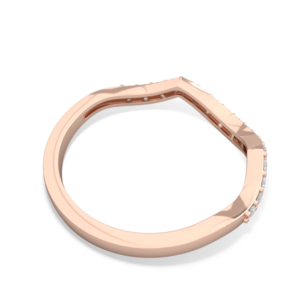 Diamond Diamond Twist Wedding Band 14K Rose Gold ring W2640