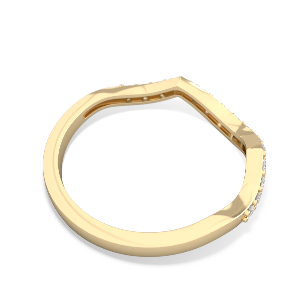 Diamond Diamond Twist Wedding Band 14K Yellow Gold ring W2640