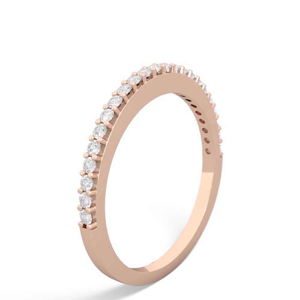 Diamond Classic Wedding Band 14K Rose Gold ring W2643