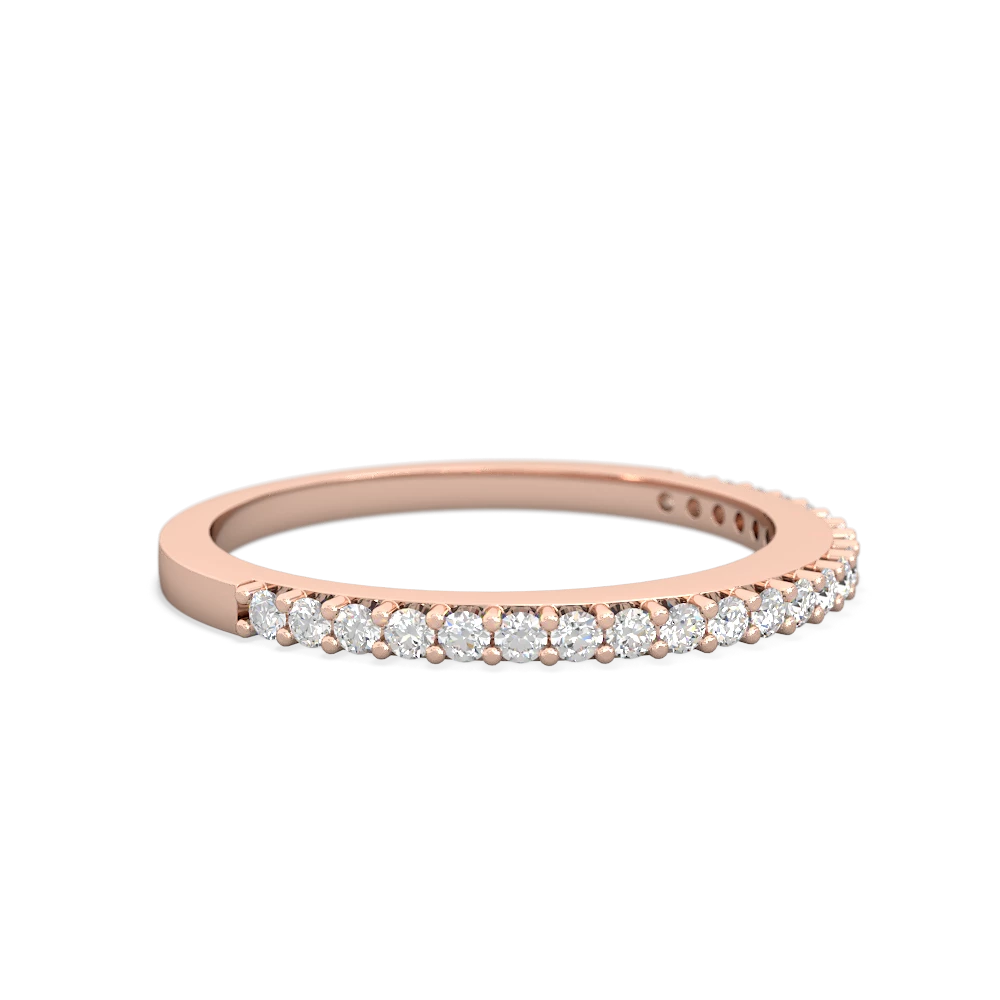 Diamond Classic Wedding Band 14K Rose Gold ring W2643